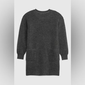 Gap Kids Pocket Sweater Dress Charcoal Grey Toddler 3T Girls